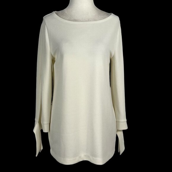 Travelers BY CHICO'S WOMEN'S CREAM TOP BOAT NECK SIZE‎ 0 - Picture 1 of 16